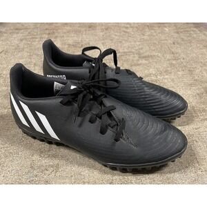 Adidas Predator Edge.4 Turf Soccer Shoes Black White Men's Size 7.5